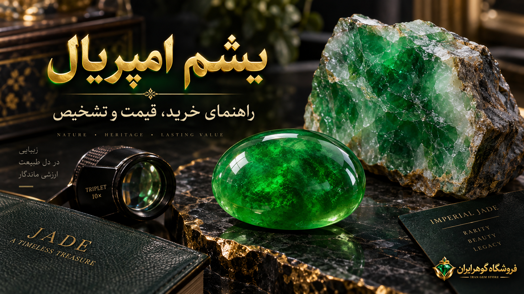 خرید و فروش یشم امپریال؛ راهنمای کامل خرید، قیمت، تشخیص و ارزش یشم امپریال